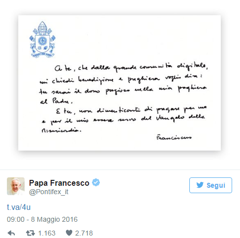 lettera papa 2