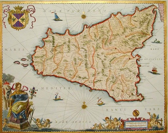 Palermo, mostra di antiche carte geografiche della Sicilia