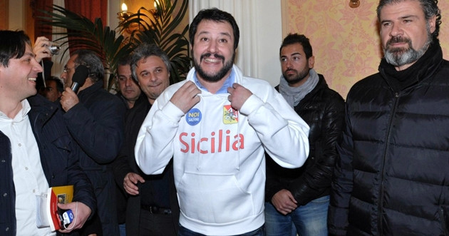 Salvini a Palermo: "Crocetta è una calamità naturale". E apre ai Cinquestelle