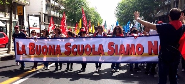 scuola sciopero protesta