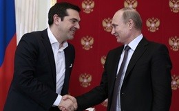 Russian President Vladimir Putin Meets Greek PM Alexis Tsipras In Moscow's Kremlin
