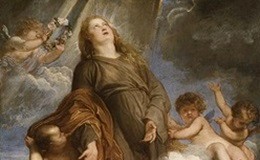 Santa Rosalia in gloria van dyck