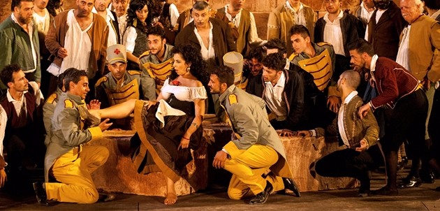 A Taormina la Carmen di Castiglione, una scarna e povera prova di teatro