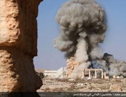 Siria: le foto pubblicate dall'Isis della distruzione di Palmira