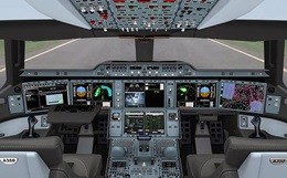 Airbus-A350-Cockpit aereo