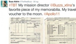 Dalla Terra alla Luna con 33 dollari la nota spese di Buzz Aldrin