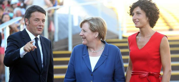 Fischi e qualche buu ad arrivo Merkel e Renzi all'Expo