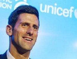 Il campione di tennis Novak Djokovic nominato ambasciatore Unicef