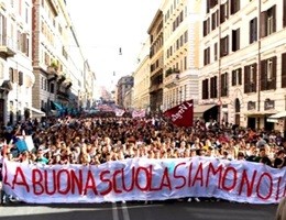 Cortei e sit-in in tutta Italia, studenti contro Buona scuola e Stabilità