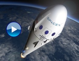 Successo Space X: il razzo riatterra integro su chiatta in mare