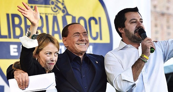 berlusconi salvini meloni