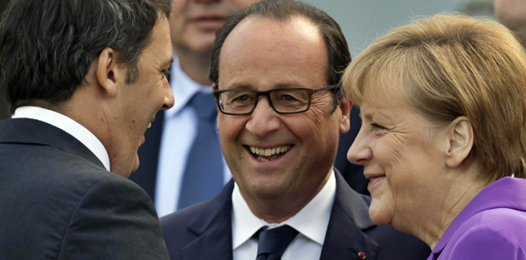 hollande merkel renzi