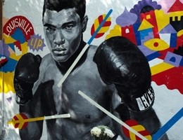 Il feretro di Muhammed Ali a Louisville
