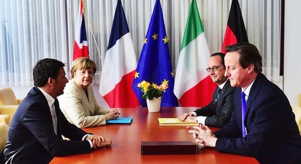 renzi hollande merkel cameron