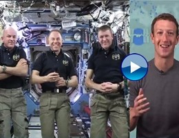 Zuckerberg in diretta con gli astronauti della Iss su Facebook