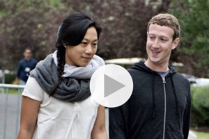 Mark Zuckerberg con la moglie Priscilla da Papa Francesco