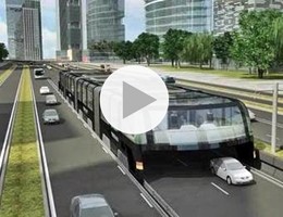 Cina, prima prova su strada per il bus tunnel anti traffico