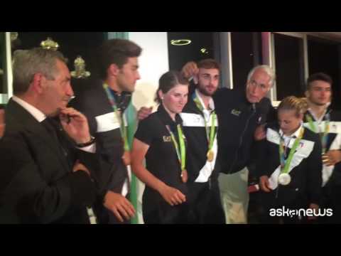 Rio 2016, festa a Casa Italia per le medaglie azzurre