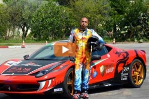 Barone e la sua Ferrari: record del mondo su Strada del Dragone