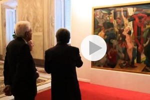 Il presidente Mattarella inaugura mostra su Guttuso al Quirinale