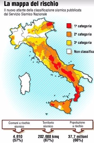 terremoto mappa