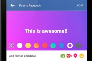 Facebook darà la possibilità di colorare i post. Ecco come