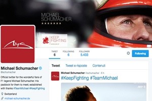 Formula 1, online account twitter Michael Schumacher