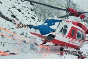 Recuperato elicottero dei Vigili del fuoco costretto ad atterrare
