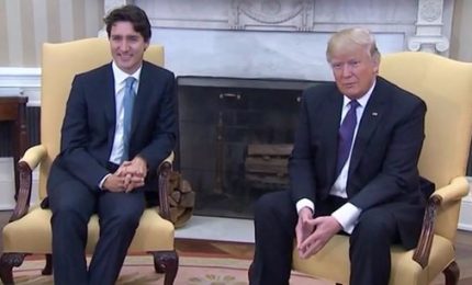 Incontro Trump-Trudeau, impegno per rapporti più forti tra Usa e Canada