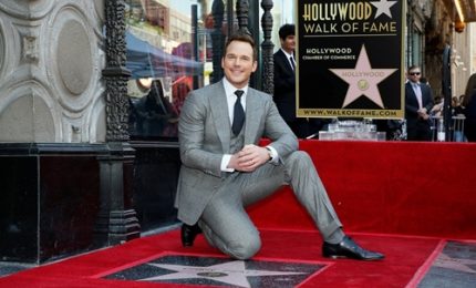 Hollywood, stella sulla Walk of Fame per Pratt