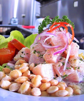 Un piatto fresco dal Perù, il "Ceviche"