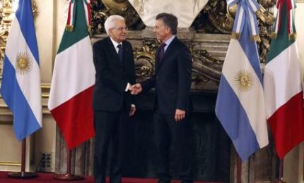 Mattarella in Argentina, l'incontro col presidente Macrì
