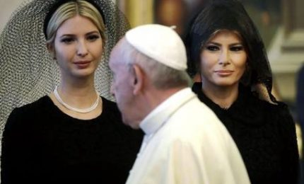 Trump dal Papa, in Vaticano anche Melania a Ivanka