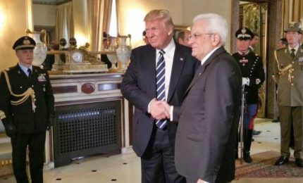 Trump incontra Mattarella e Gentiloni, al centro dei colloqui G7 e terrorismo