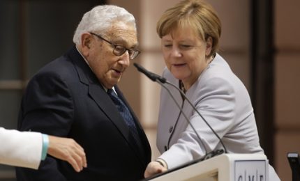 Merkel e Kissinger celebrano 70 anni Piano Marshall
