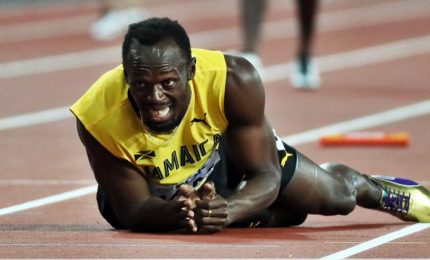 Addio choc di Usain Bolt, si infortunia in ultima gara