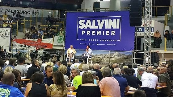 Salvini show a Ponte di Legno, fra un anno ci torno da premier