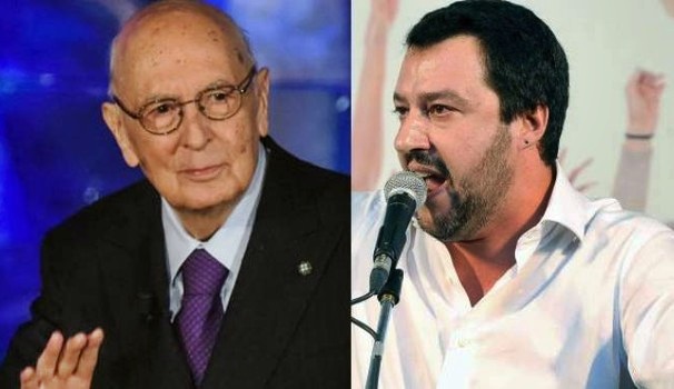 Salvini attacca Napolitano: “Sia processato”. Istituzioni e sinistre lo difendono