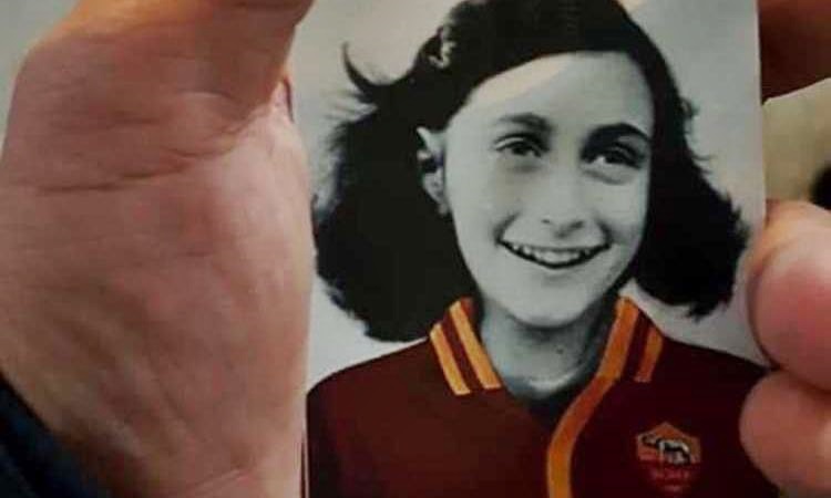 Anna Frank con maglia Roma, provocazione choc ultrà Lazio. Avviate indagini