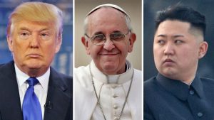 Papa, Donald Trump, Kim Jong-un