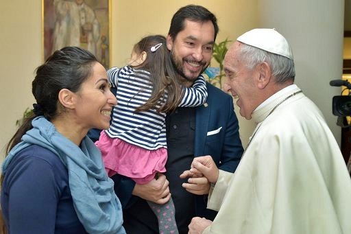 Kasyan, “la nuova Callas” da Papa Francesco con marito e figlia