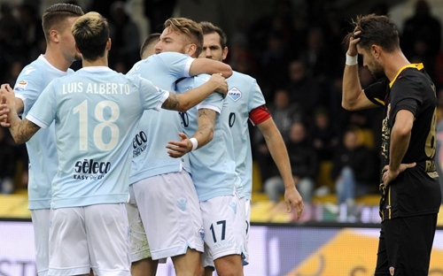 Cinquina della Lazio a Benevento, campani ko 5-1