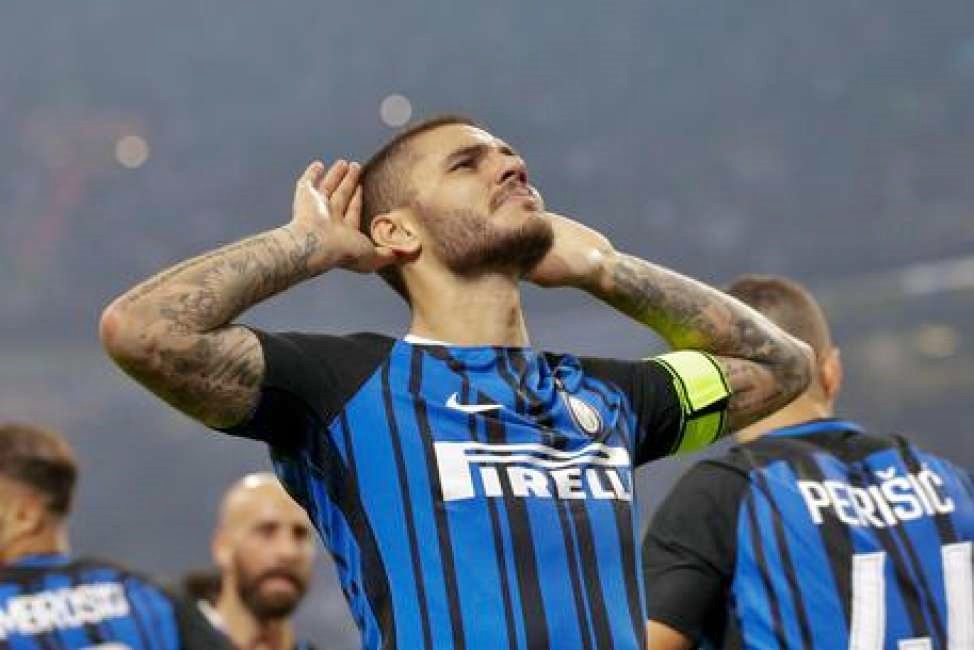 Tripletta Icardi stende il Milan. L’Inter a -2 dal Napoli
