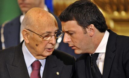 Renzi-Napolitano, la coppia scoppia