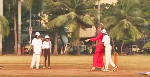 la partita a cricket del re e della regina del Belgio