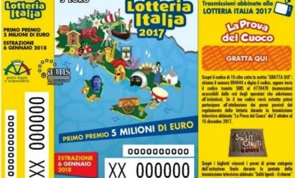 Lotteria Italia, venduto ad Anagni il biglietto da 5 milioni