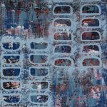 IL NUMERO ENIGMA - Tecnica mista su juta cm 50x40 - Feofeo 2017