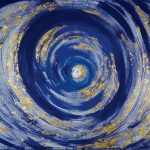 MEDITAZIONE BLU - Tecnica mista su tela cm 100x150 - Feofeo 2011