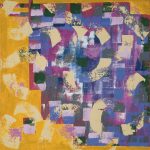 MENTAL FIELDS - Tecnica mista su juta cm 98x98 - Feofeo 2013