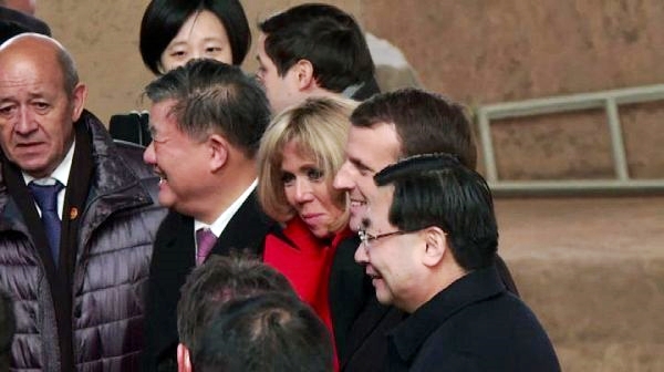 francese Macron visita la Città proibita